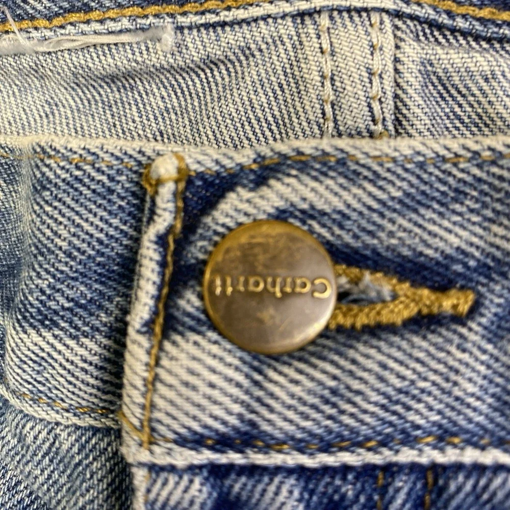 Carhartt Jeans Men 49x30 Blue Denim Big&Tall Straight Workwear Grunge VTG No Tag
